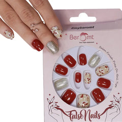 GLITTER SMALL SQUARE NAILS (NAIL KIT INCLUDED)