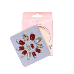 GLITTER SMALL SQUARE NAILS (NAIL KIT INCLUDED)