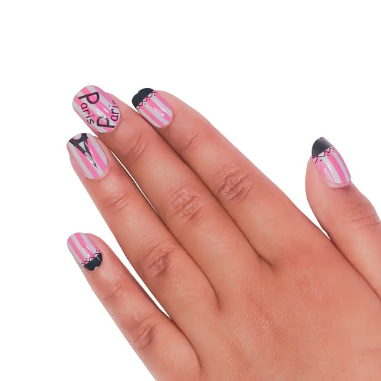 KIDS PINK COLOR NAILS (NAIL KIT INCLUDED)