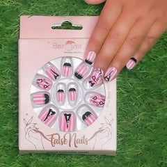 KIDS PINK FALSE NAILS (NAIL KIT INCLUDED)