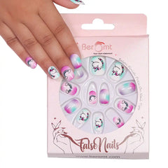 KIDS UNICORN FALSE NAILS (NAIL KIT INCLUDED)