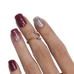 GLITTER SMALL SQUARE NAILS (NAIL KIT INCLUDED)