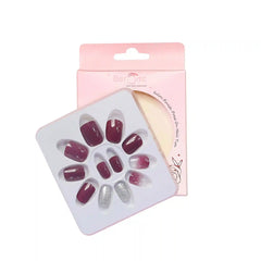 GLITTER SMALL SQUARE NAILS (NAIL KIT INCLUDED)