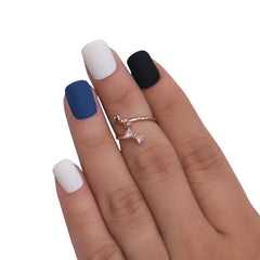 PRINTED SHORT SQUARE NAILS - (NAIL KIT INCLUDED)