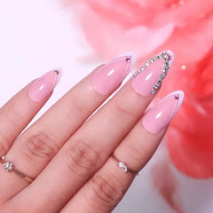 BRIDAL C SHAPE STONE NAILS (NAIL KIT INCLUDED)