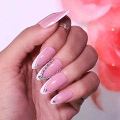 BRIDAL C SHAPE STONE NAILS (NAIL KIT INCLUDED)