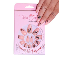 PRINTED SHORT SQUARE NAILS - (NAIL KIT INCLUDED)