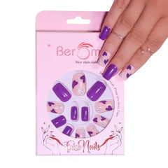 HEART PRINTED NAILS - (NAIL KIT INCLUDED)