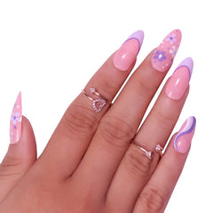 FLOWER PRINTED NAILS - (NAIL KIT INCLUDED)