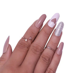 GLITTER BRIDAL NAILS (NAIL KIT INCLUDED)