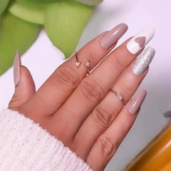 GLITTER BRIDAL NAILS (NAIL KIT INCLUDED)