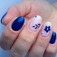 FLOWER PRINTED NAILS - (NAIL KIT INCLUDED)