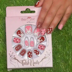 KIDS ANIMAL FALSE NAILS (NAIL KIT INCLUDED)