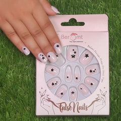 KIDS PINK FALSE NAILS (NAIL KIT INCLUDED)