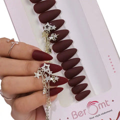 DOUBLE CHAIN CHARM BRIDAL NAILS - (NAIL KIT INCLUDED)