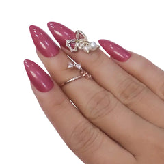 PARTY NAILS BOW CHARM (NAIL KIT INCLUDED)