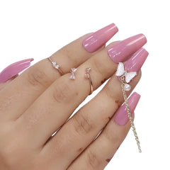 SINGLE CHARM BRIDAL NAILS (NAIL KIT INCLUDED)