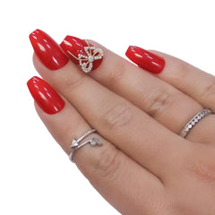 PARTY NAILS BOW CHARM (NAIL KIT INCLUDED)