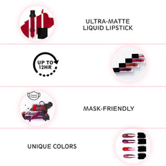 Ulltra-Matte Liquid Lipstick Unique Colors