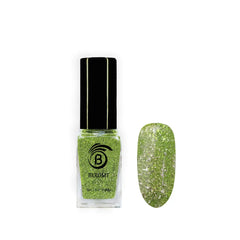 Deep Parrot green nail polish, a trending color.
