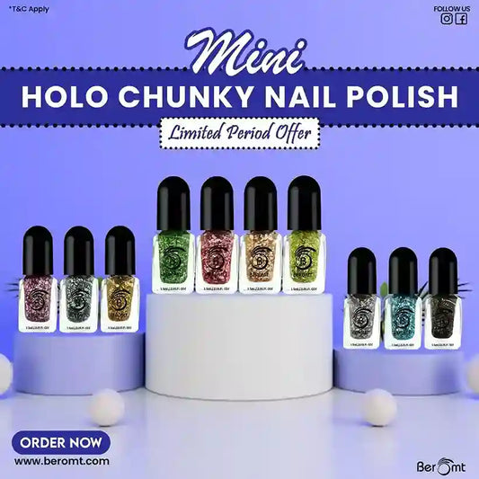Mini Holo Chunky Collection - BNP1000 Pack of 12 (1.5ml each)