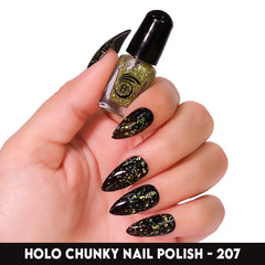 HOLO CHUNKY MINI NAIL POLISH