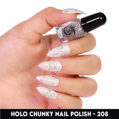 HOLO CHUNKY MINI NAIL POLISH