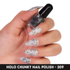 HOLO CHUNKY MINI NAIL POLISH