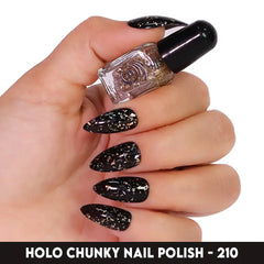 HOLO CHUNKY MINI NAIL POLISH