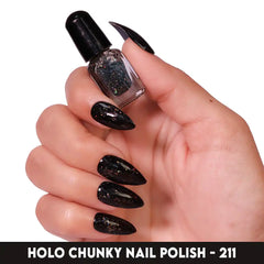 HOLO CHUNKY MINI NAIL POLISH