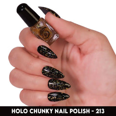 HOLO CHUNKY MINI NAIL POLISH