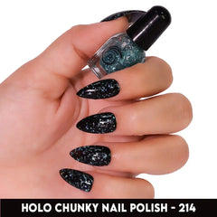 HOLO CHUNKY MINI NAIL POLISH