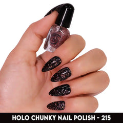 HOLO CHUNKY MINI NAIL POLISH