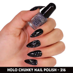 HOLO CHUNKY MINI NAIL POLISH