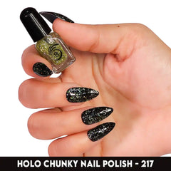 HOLO CHUNKY MINI NAIL POLISH