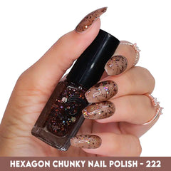 HOLO HEXAGON GLITTER NAIL POLISH