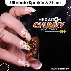 HOLO HEXAGON GLITTER NAIL POLISH