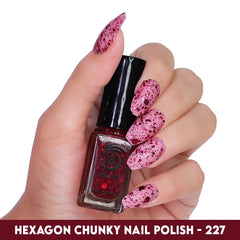 HOLO HEXAGON GLITTER NAIL POLISH