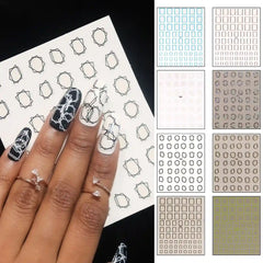 NAIL STICKERS (Set of Random 5 Sheet)