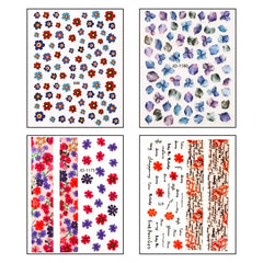 NAIL STICKERS (Set of Random 5 Sheet)