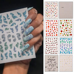 NAIL STICKERS (Set of Random 5 Sheet)