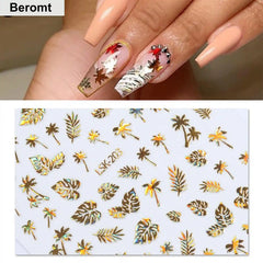 NAIL STICKERS (Set of Random 5 Sheet)