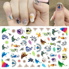 NAIL STICKERS (Set of Random 5 Sheet)