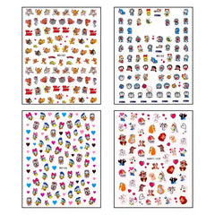 NAIL STICKERS (Set of Random 5 Sheet)