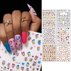 NAIL STICKERS (Set of Random 5 Sheet)