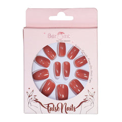 SHORT GLOSSY NAILS-(NAIL KIT INCLUDED)