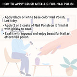 CRUSHED METALLIC FOIL NAIL POLISH- 01