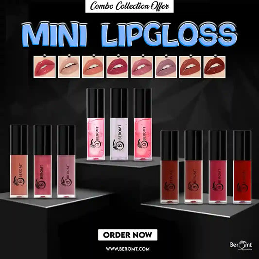 Mini glossy combo of 10 Lipsticks