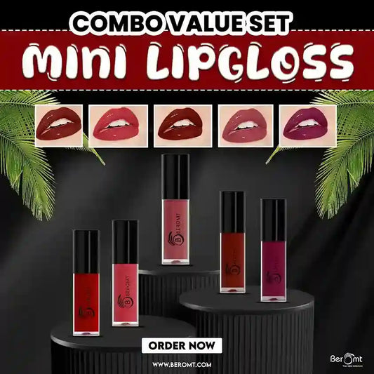 Mini dark gloss combo of 5 Lipsticks