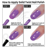 Solid Twist Gel Finish Nail Polish- 7043